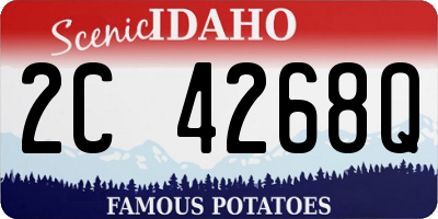 ID license plate 2C4268Q