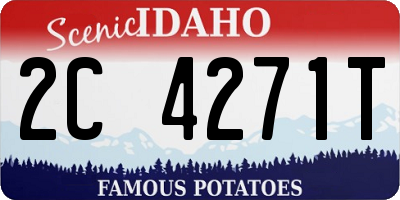 ID license plate 2C4271T