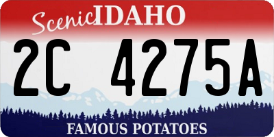 ID license plate 2C4275A