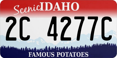 ID license plate 2C4277C