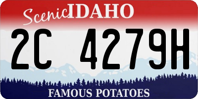 ID license plate 2C4279H