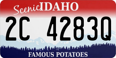 ID license plate 2C4283Q