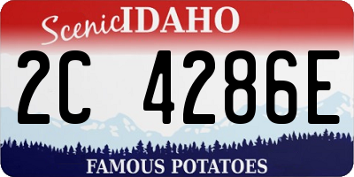 ID license plate 2C4286E