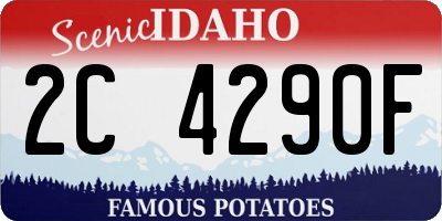 ID license plate 2C4290F
