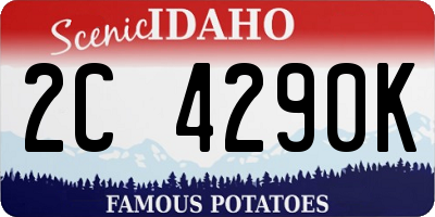 ID license plate 2C4290K