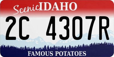 ID license plate 2C4307R