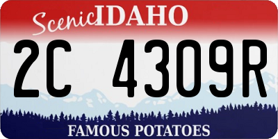 ID license plate 2C4309R