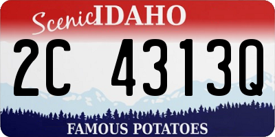 ID license plate 2C4313Q