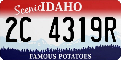 ID license plate 2C4319R