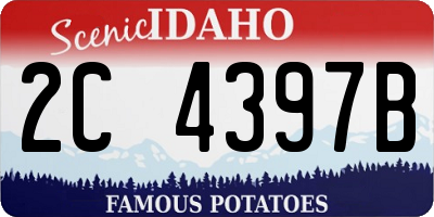 ID license plate 2C4397B