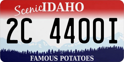 ID license plate 2C4400I