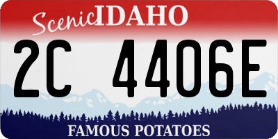 ID license plate 2C4406E