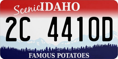 ID license plate 2C4410D