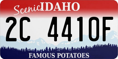 ID license plate 2C4410F