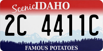 ID license plate 2C4411C