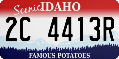 ID license plate 2C4413R