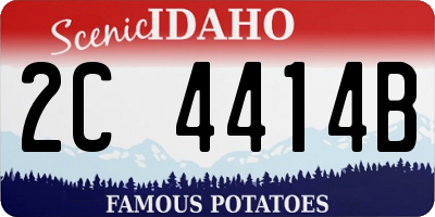 ID license plate 2C4414B