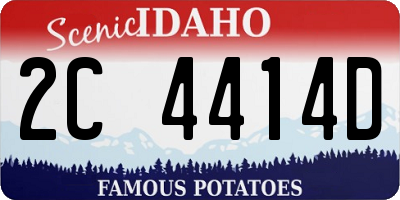ID license plate 2C4414D