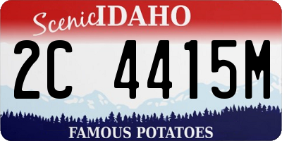 ID license plate 2C4415M