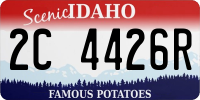 ID license plate 2C4426R