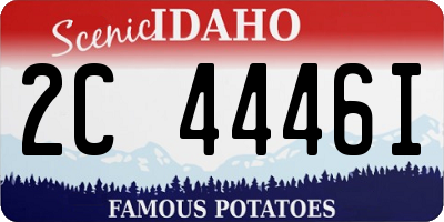 ID license plate 2C4446I