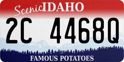 ID license plate 2C4468Q