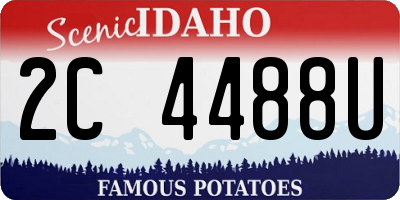 ID license plate 2C4488U