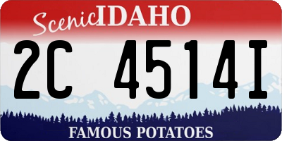 ID license plate 2C4514I