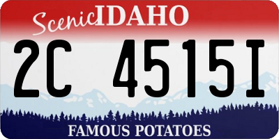 ID license plate 2C4515I