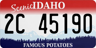 ID license plate 2C4519O