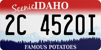 ID license plate 2C4520I