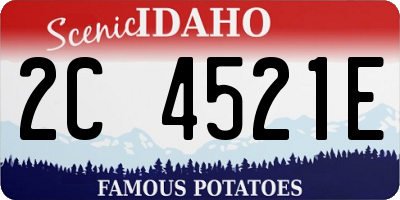 ID license plate 2C4521E