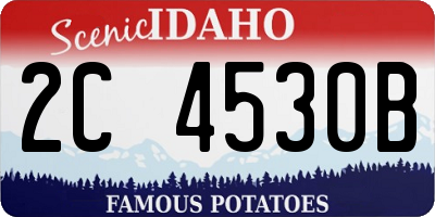 ID license plate 2C4530B