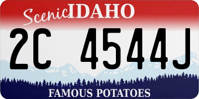 ID license plate 2C4544J