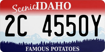 ID license plate 2C4550Y