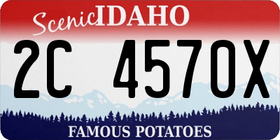 ID license plate 2C4570X