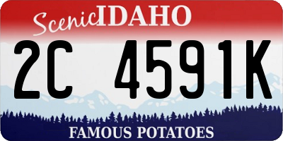 ID license plate 2C4591K