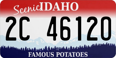 ID license plate 2C4612O