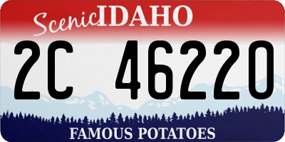 ID license plate 2C4622O