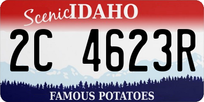 ID license plate 2C4623R