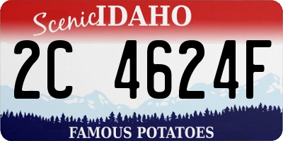 ID license plate 2C4624F