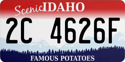 ID license plate 2C4626F