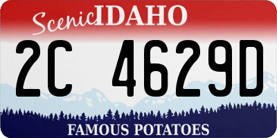 ID license plate 2C4629D