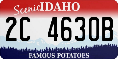 ID license plate 2C4630B