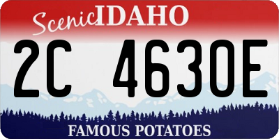 ID license plate 2C4630E