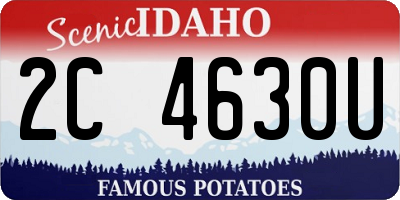 ID license plate 2C4630U