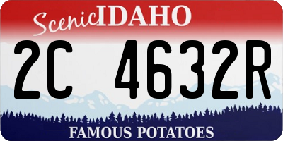 ID license plate 2C4632R