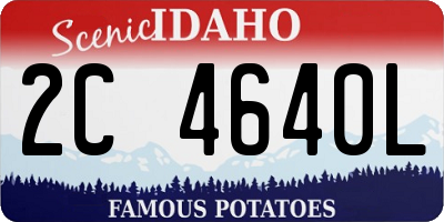 ID license plate 2C4640L