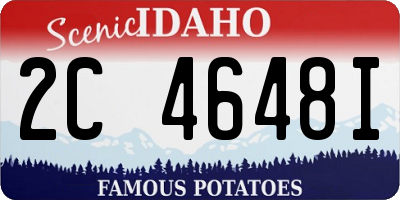 ID license plate 2C4648I