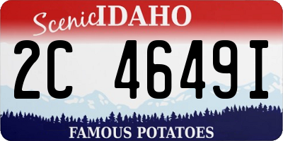ID license plate 2C4649I